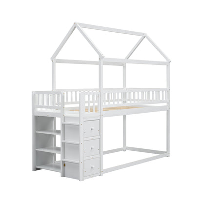 TWIN/TWIN HOUSE BUNK BED Design