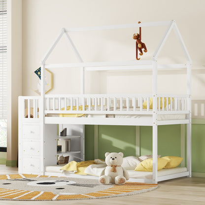 TWIN/TWIN HOUSE BUNK BED Design