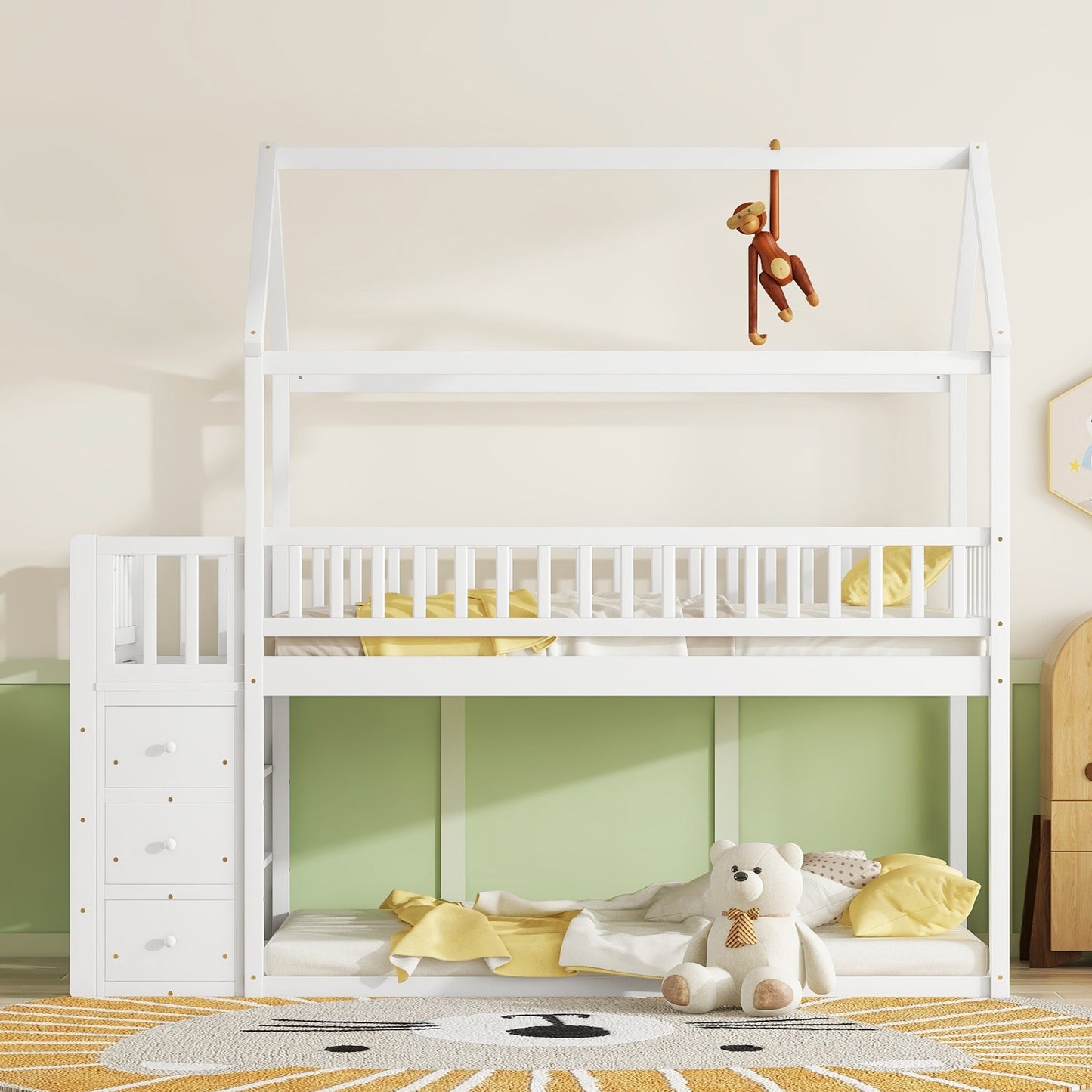 TWIN/TWIN HOUSE BUNK BED Design