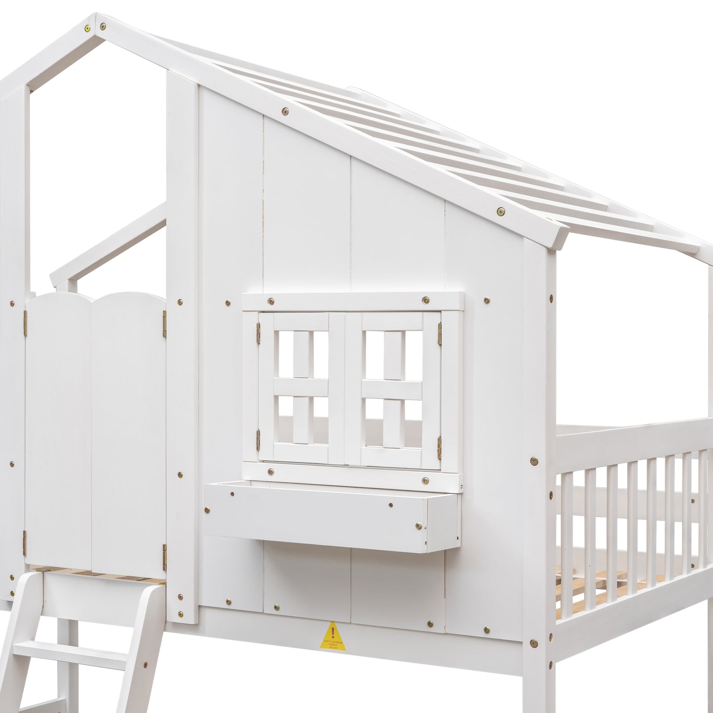 Twin over Twin House Bunk Bed Design