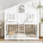 Twin over Twin House Bunk Bed Design