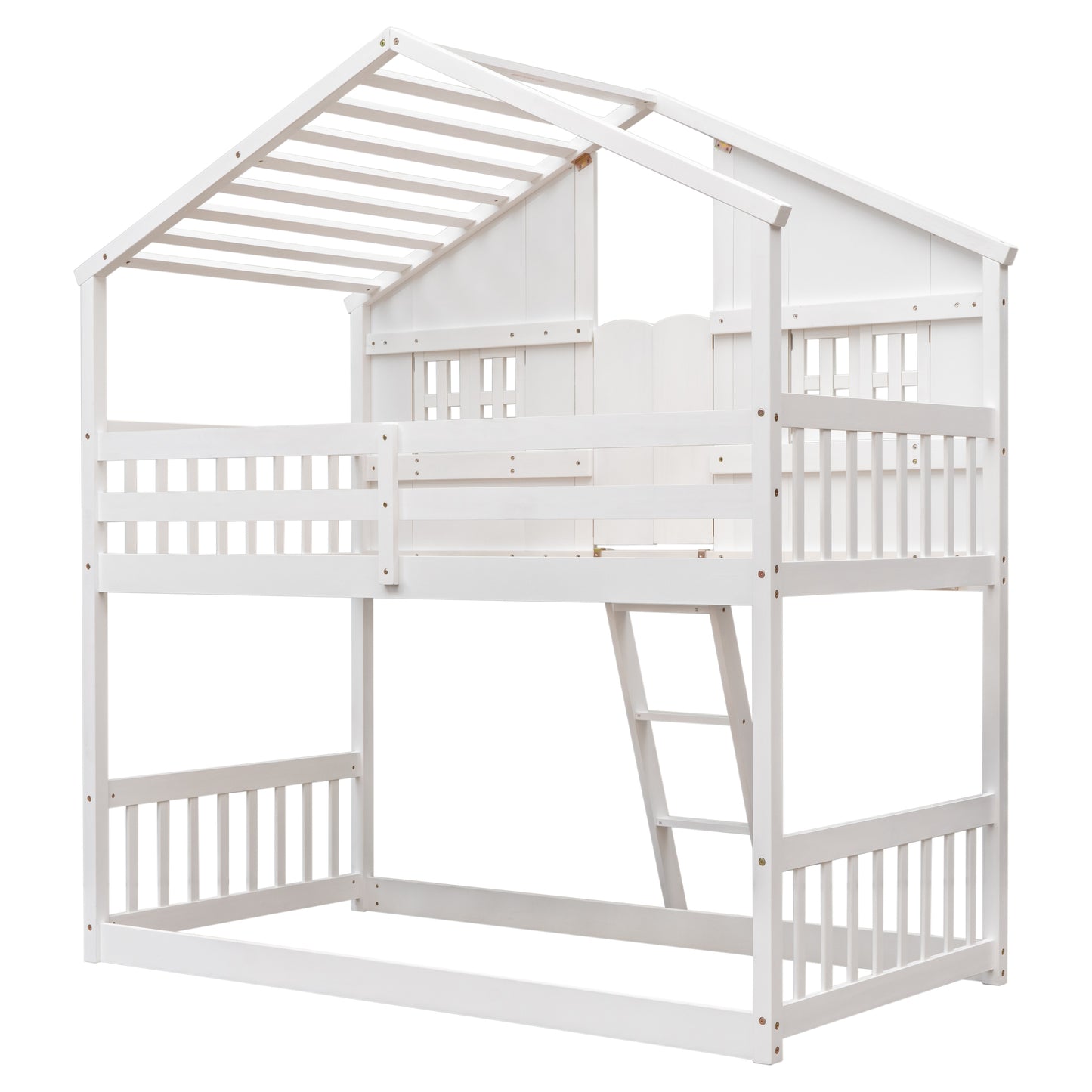 Twin over Twin House Bunk Bed Design