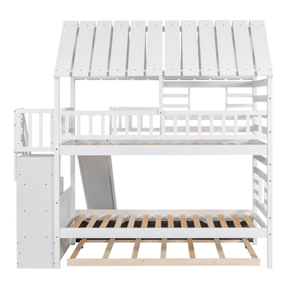 Twin over Twin House Bunk Bed Design