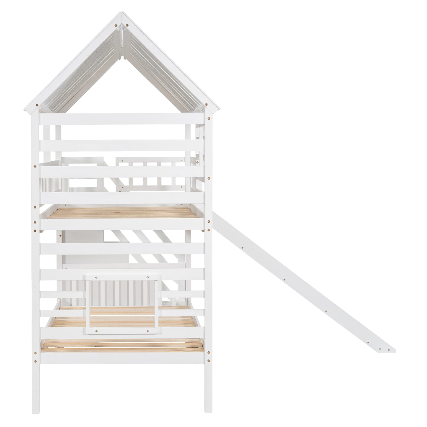 Twin over Twin House Bunk Bed Design