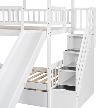 Twin over Twin House Bunk Bed Design