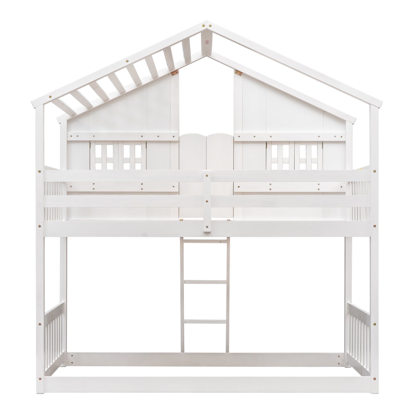 Twin over Twin House Bunk Bed Design