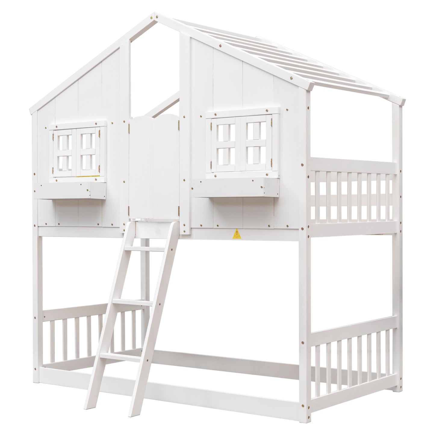 Twin over Twin House Bunk Bed Design