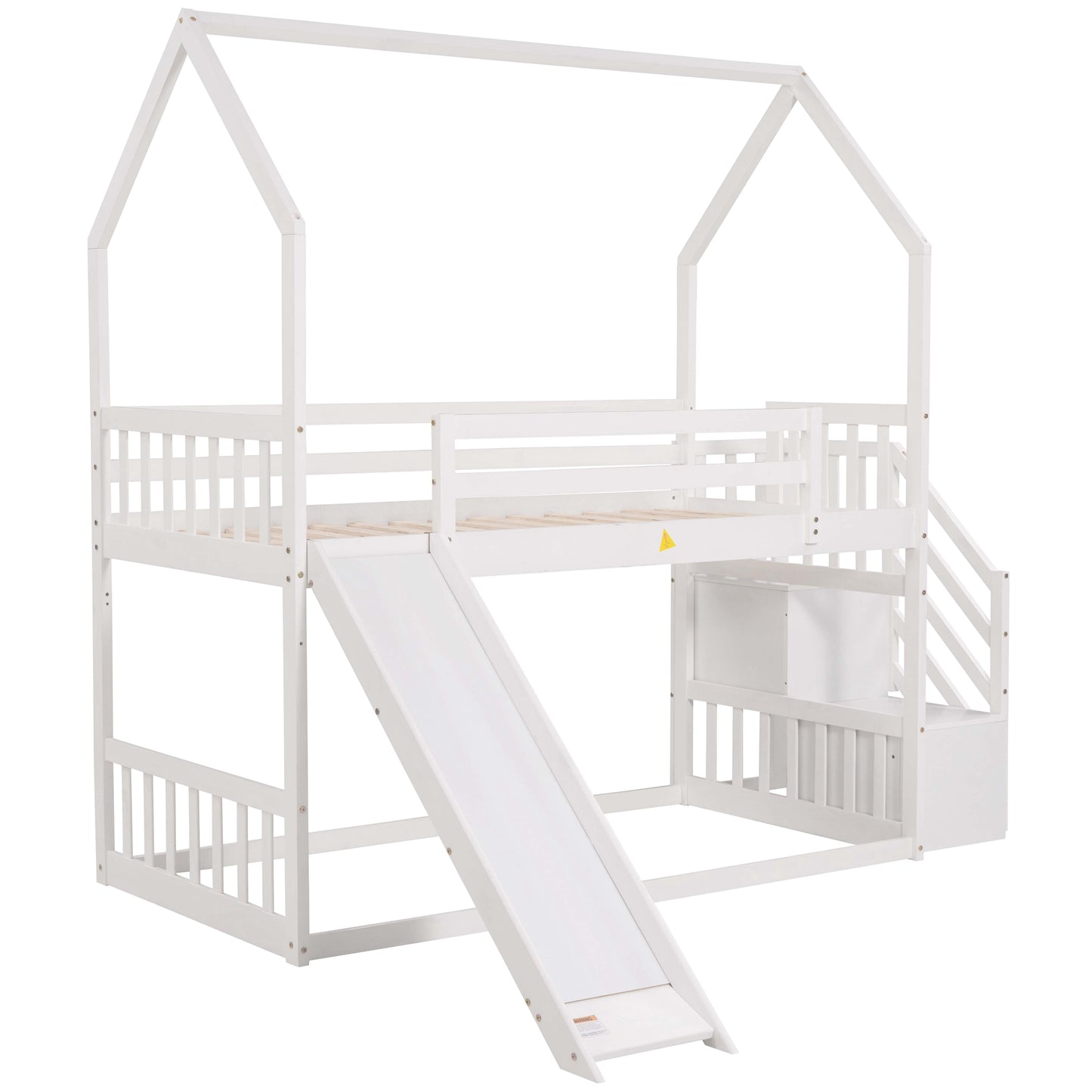 Twin over Twin House Bunk Bed Design