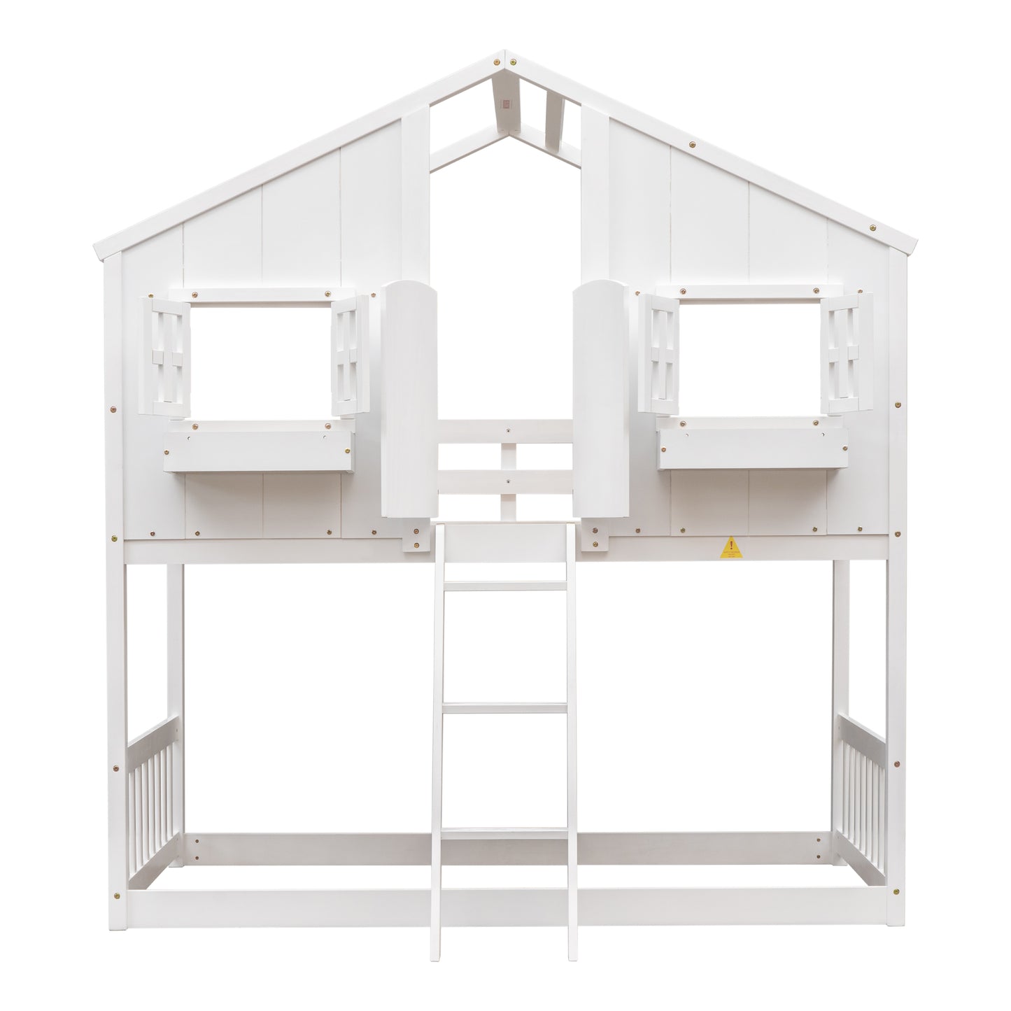 Twin over Twin House Bunk Bed Design