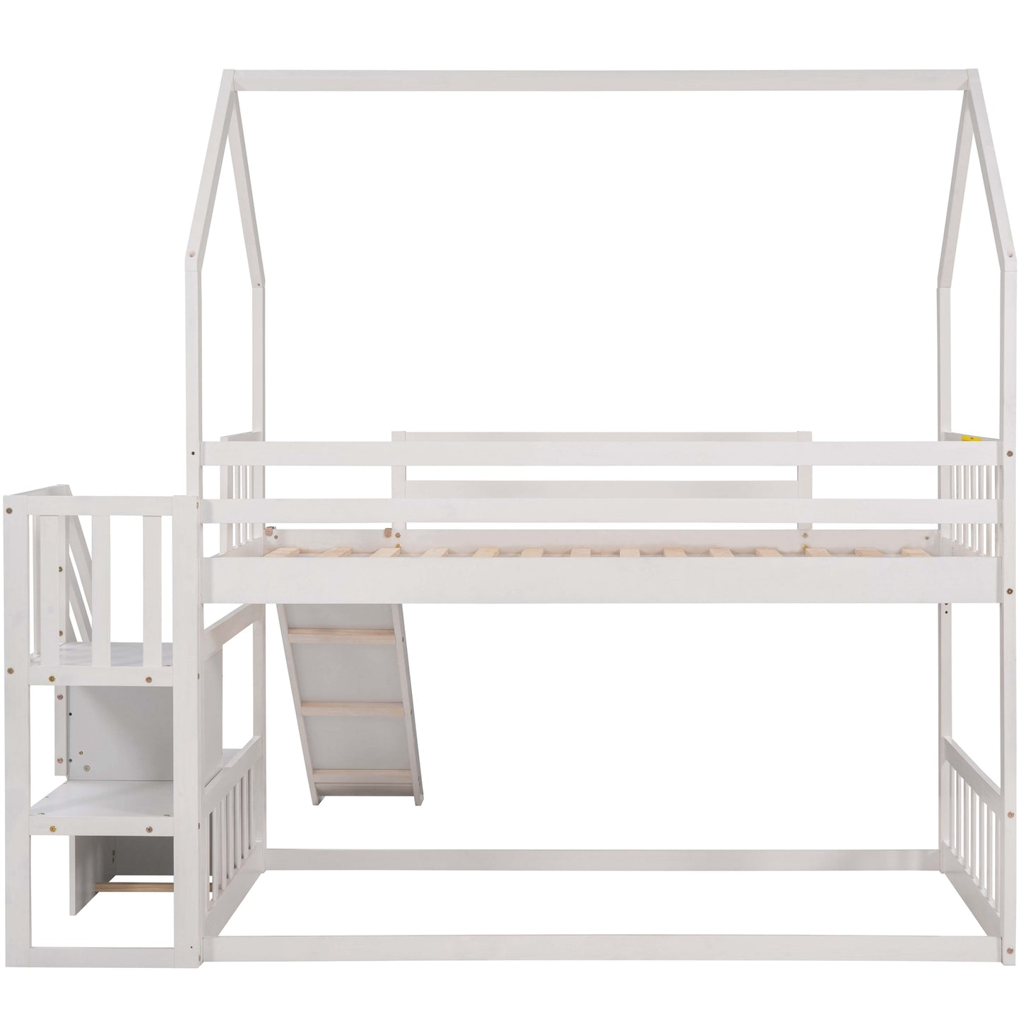 Twin over Twin House Bunk Bed Design